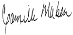 Signature of Camille Maben