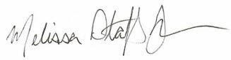 Signature of Melissa Stafford Jones
