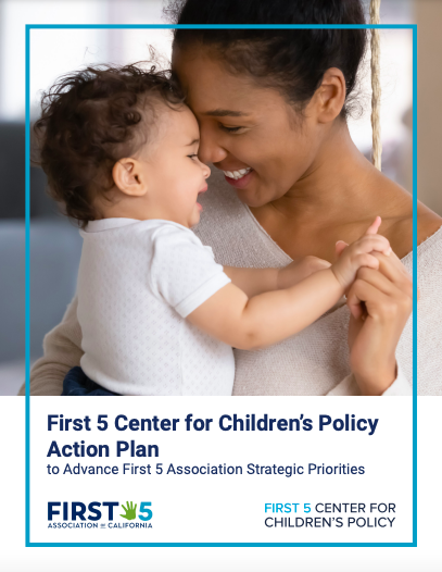 Cover page of First 5 Center Action Plan