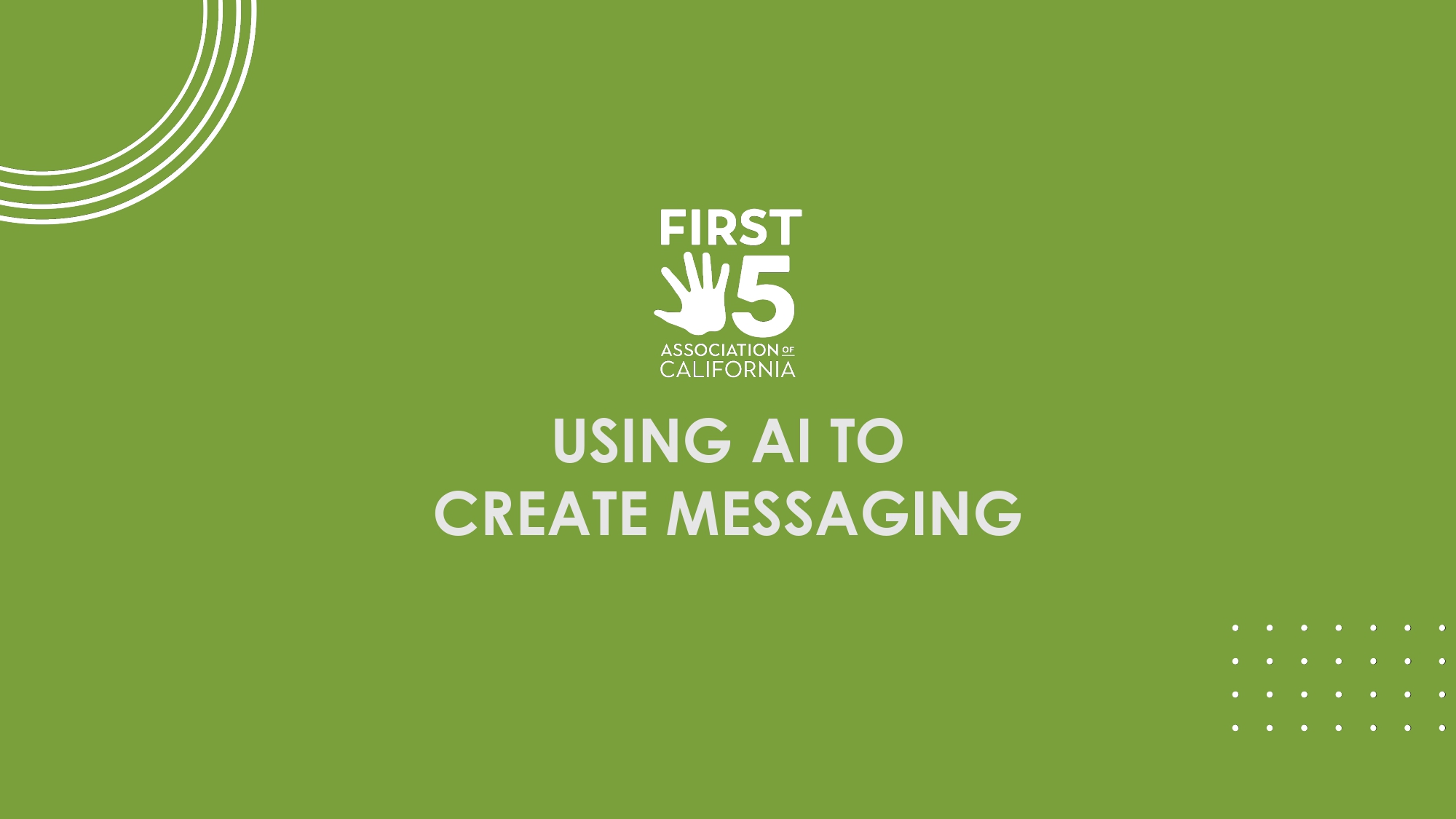 Using AI to Create Messaging